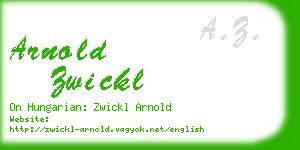 arnold zwickl business card